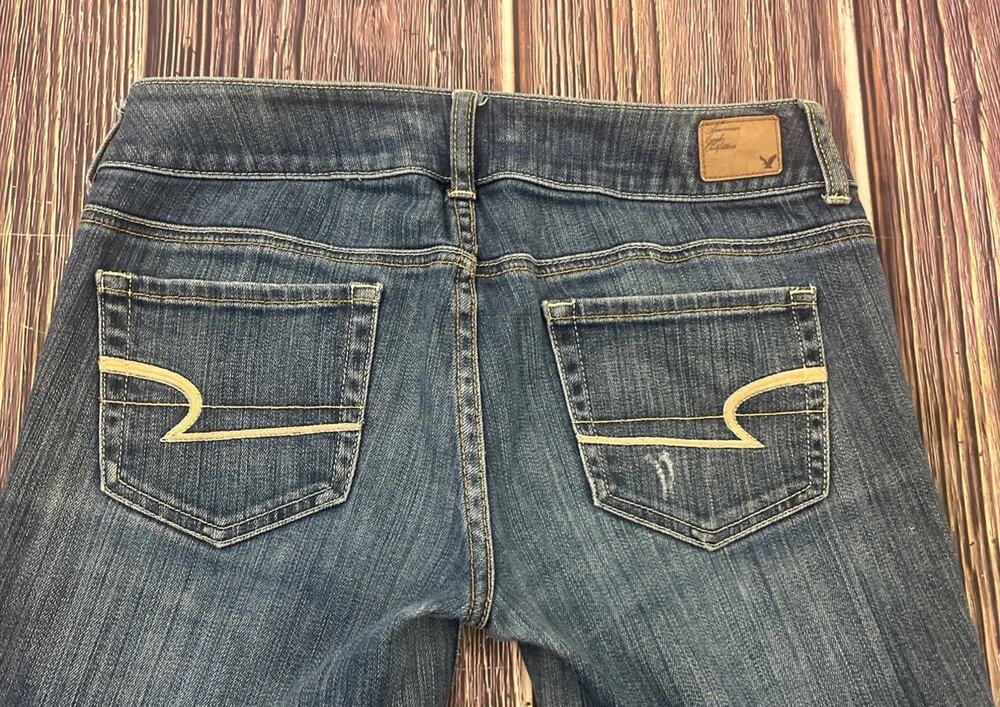 American Eagle Artist Bootcut Jeans Womens Size 6 Regular Stretch Distressed